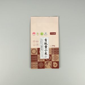 500g有機黃小米+啞光塑料復合+四邊封